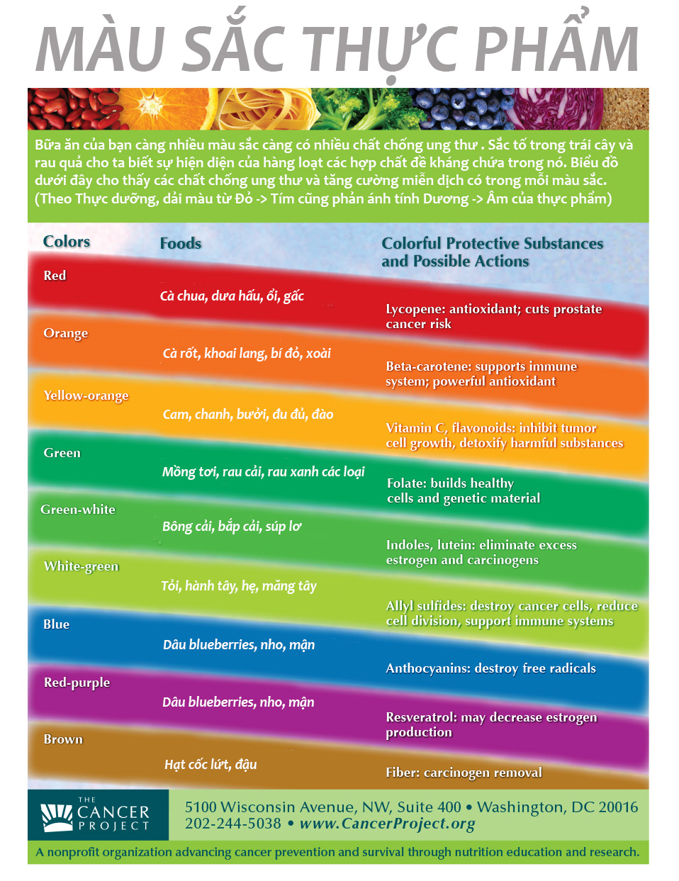 rainbow frui vegetable poster mau sac rau qua